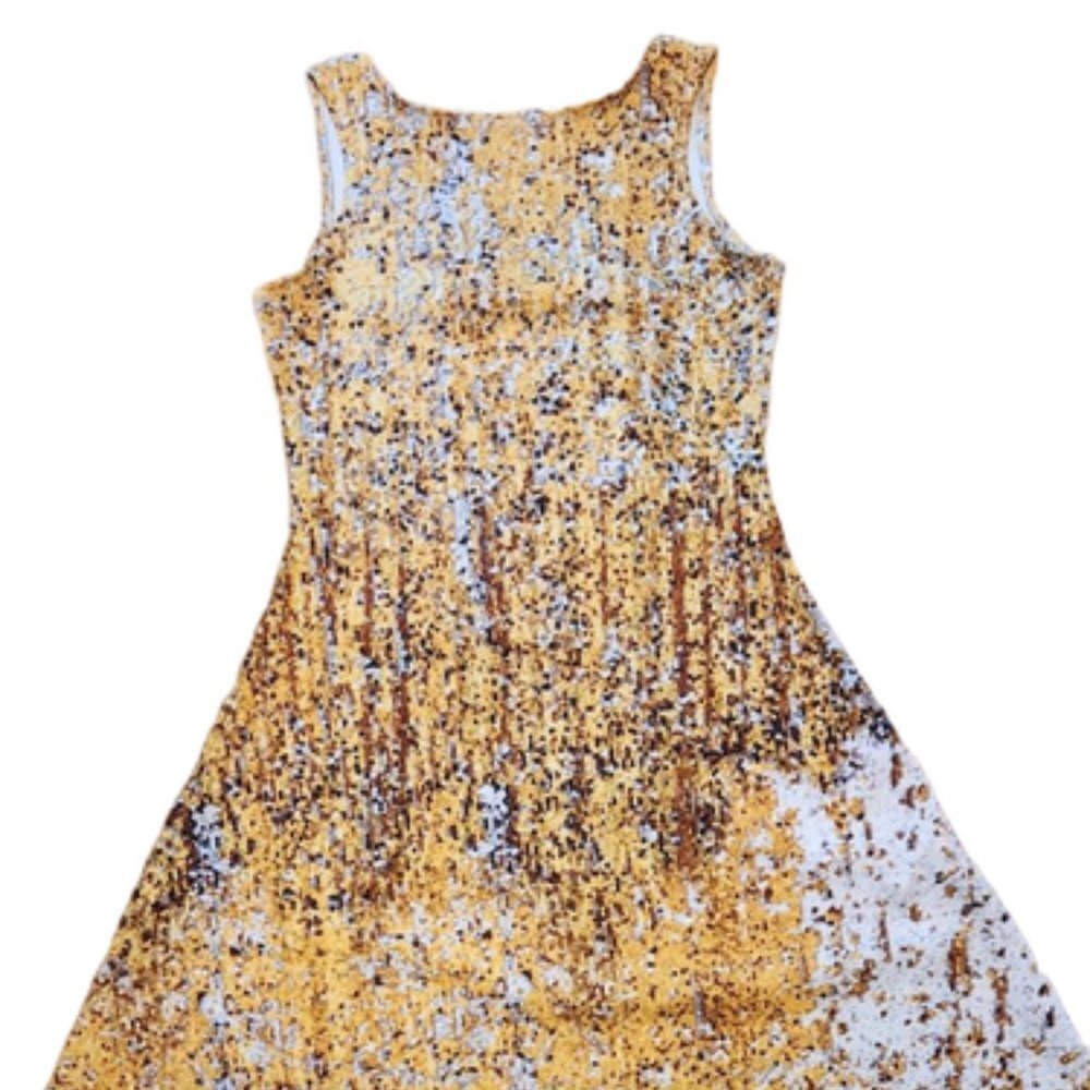 COWCOW Glitter Sequin Print Dress || Small EUC